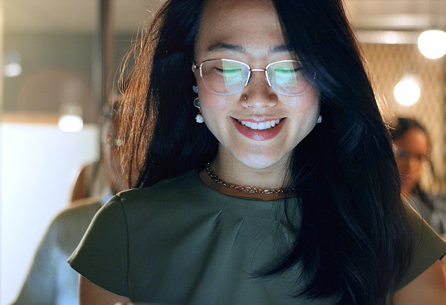 member hero smiling woman
